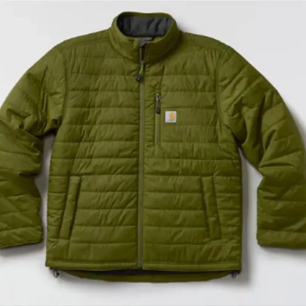 Carhartt Rain Defender Insulated Lightweight Gilliam Jacket- Dark Bronzed Green